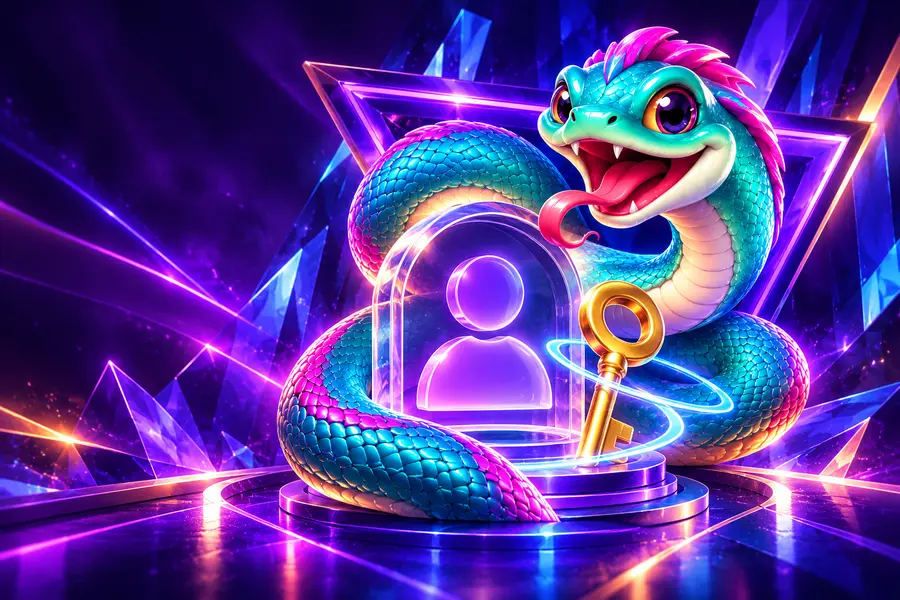 snakeee violet artwork for Login