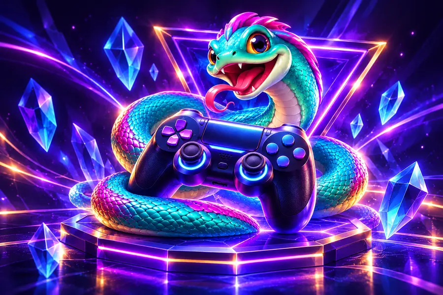 snakeee violet artwork for Slots